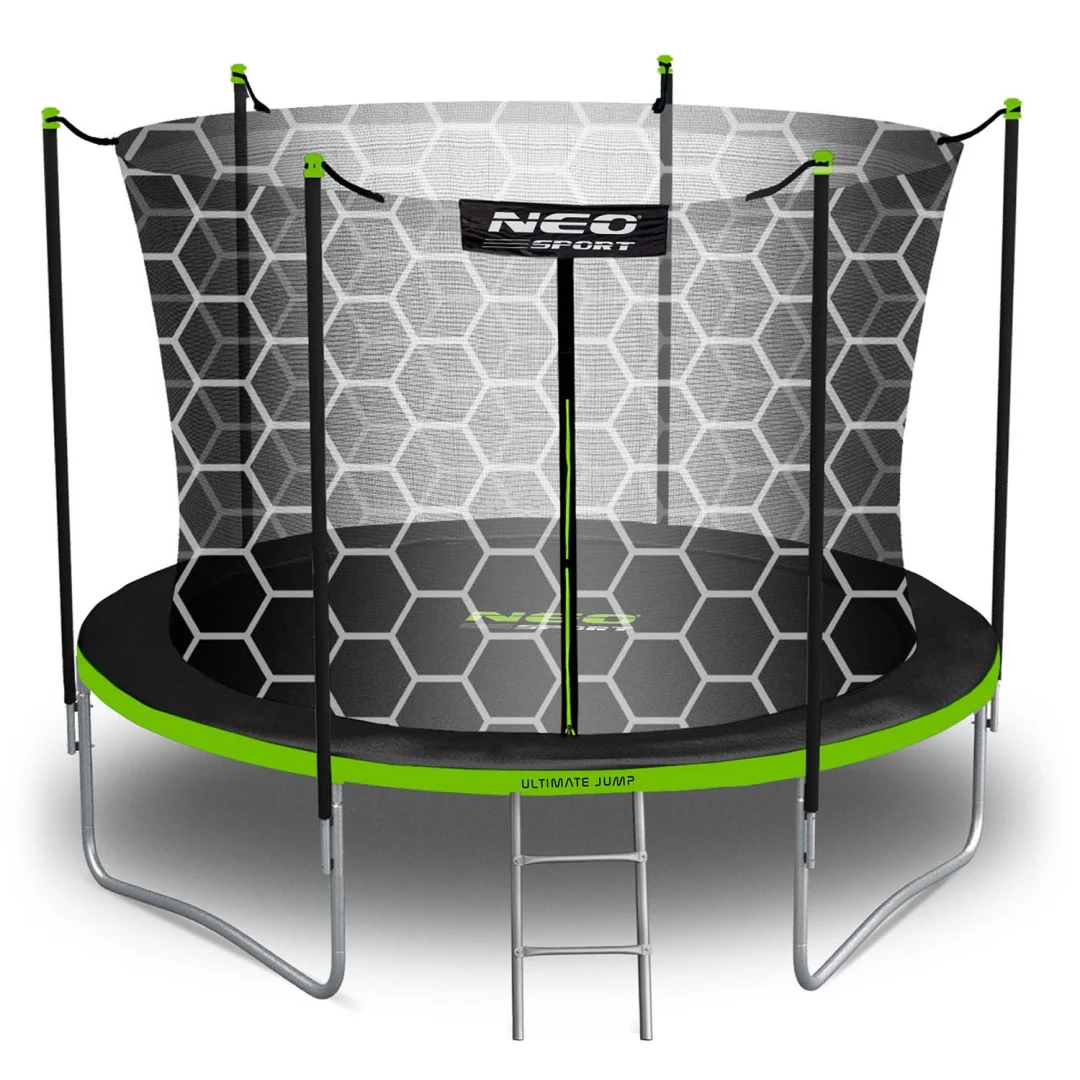 Vrtni trampolin Neo-Sport NS-06W231 183 cm, 6 ft, unutarnja mreža i ljestve_2