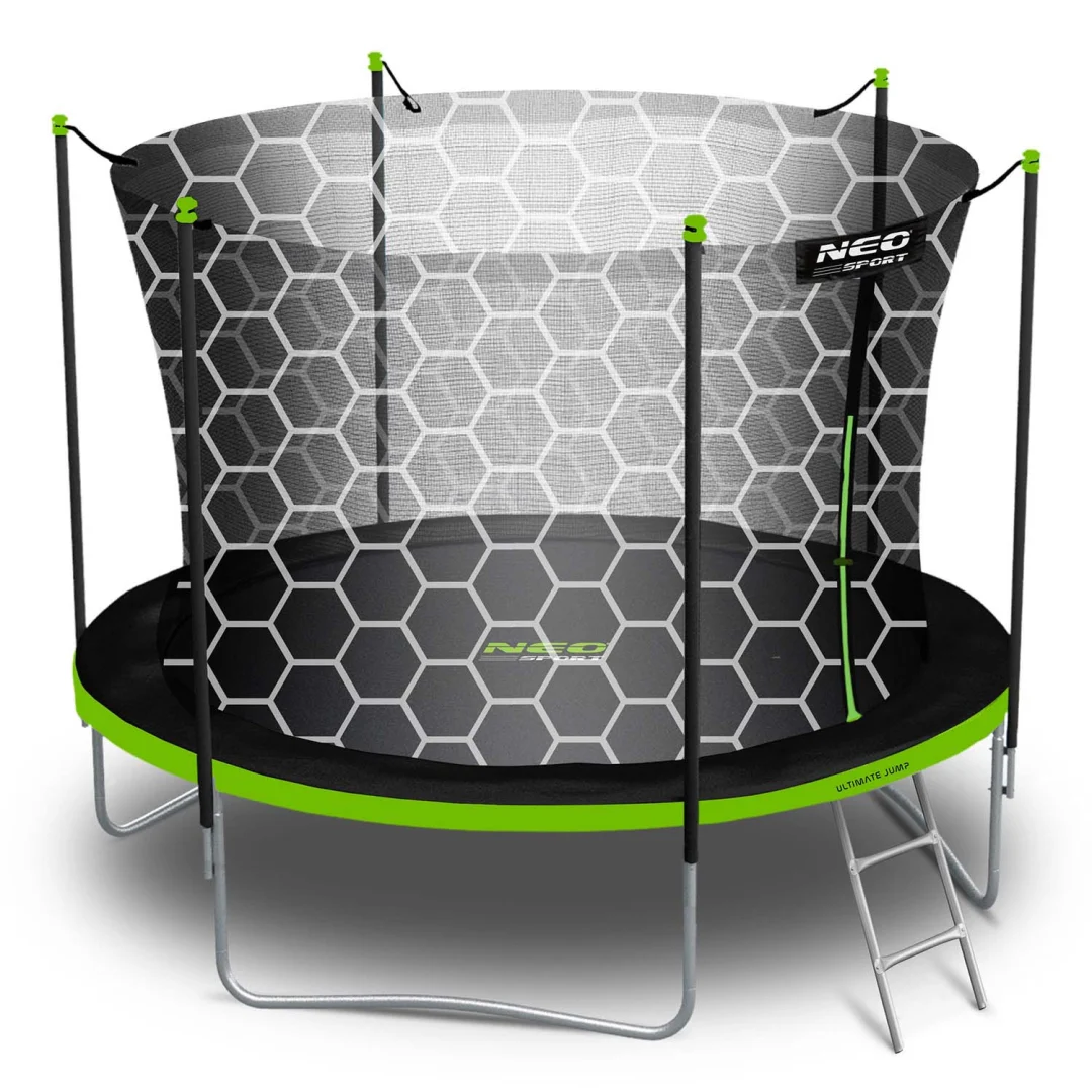 Vrtni trampolin Neo-Sport NS-06W231 183 cm, 6 ft, unutarnja mreža i ljestve_4