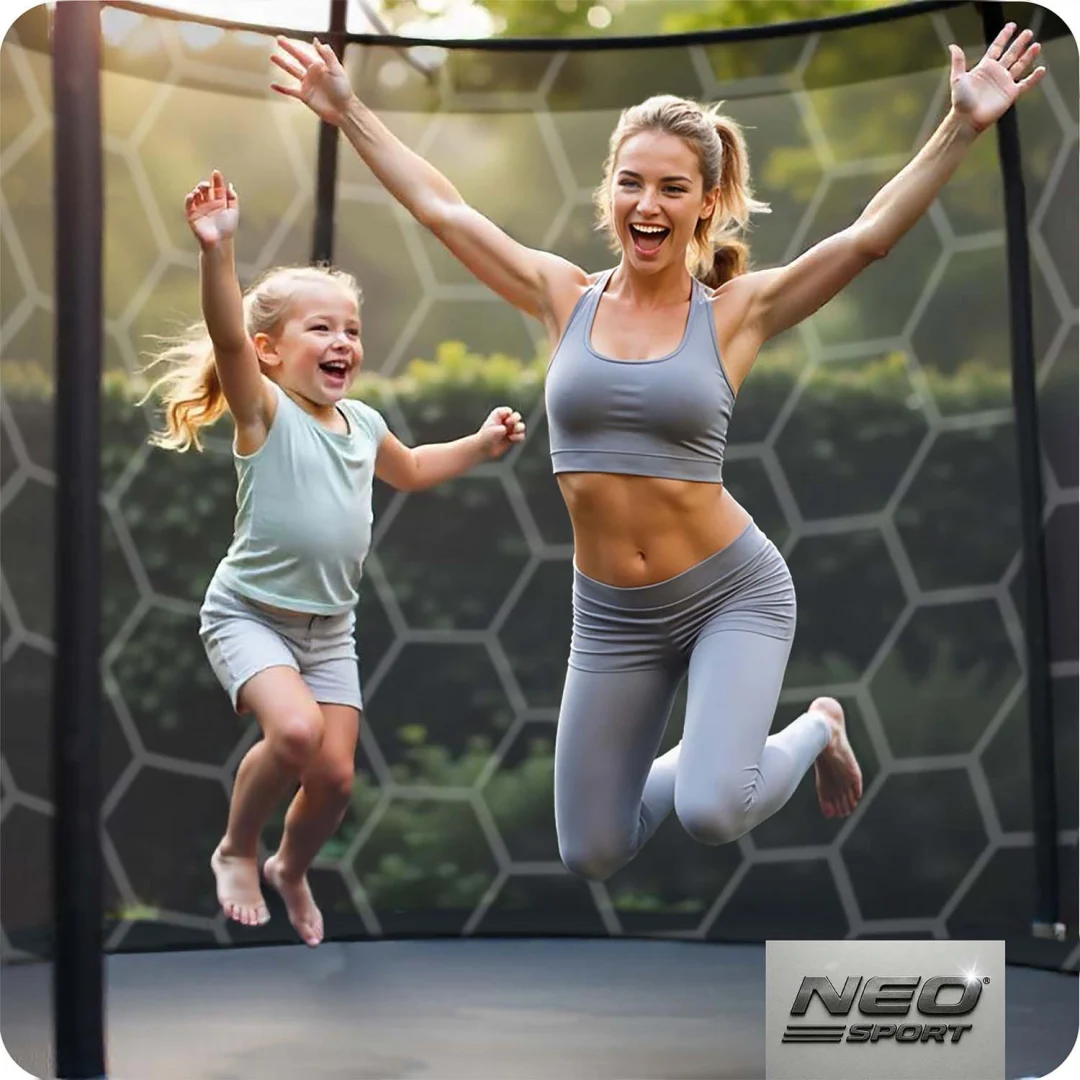 Vrtni trampolin Neo-Sport NS-06W231 183 cm, 6 ft, unutarnja mreža i ljestve_7