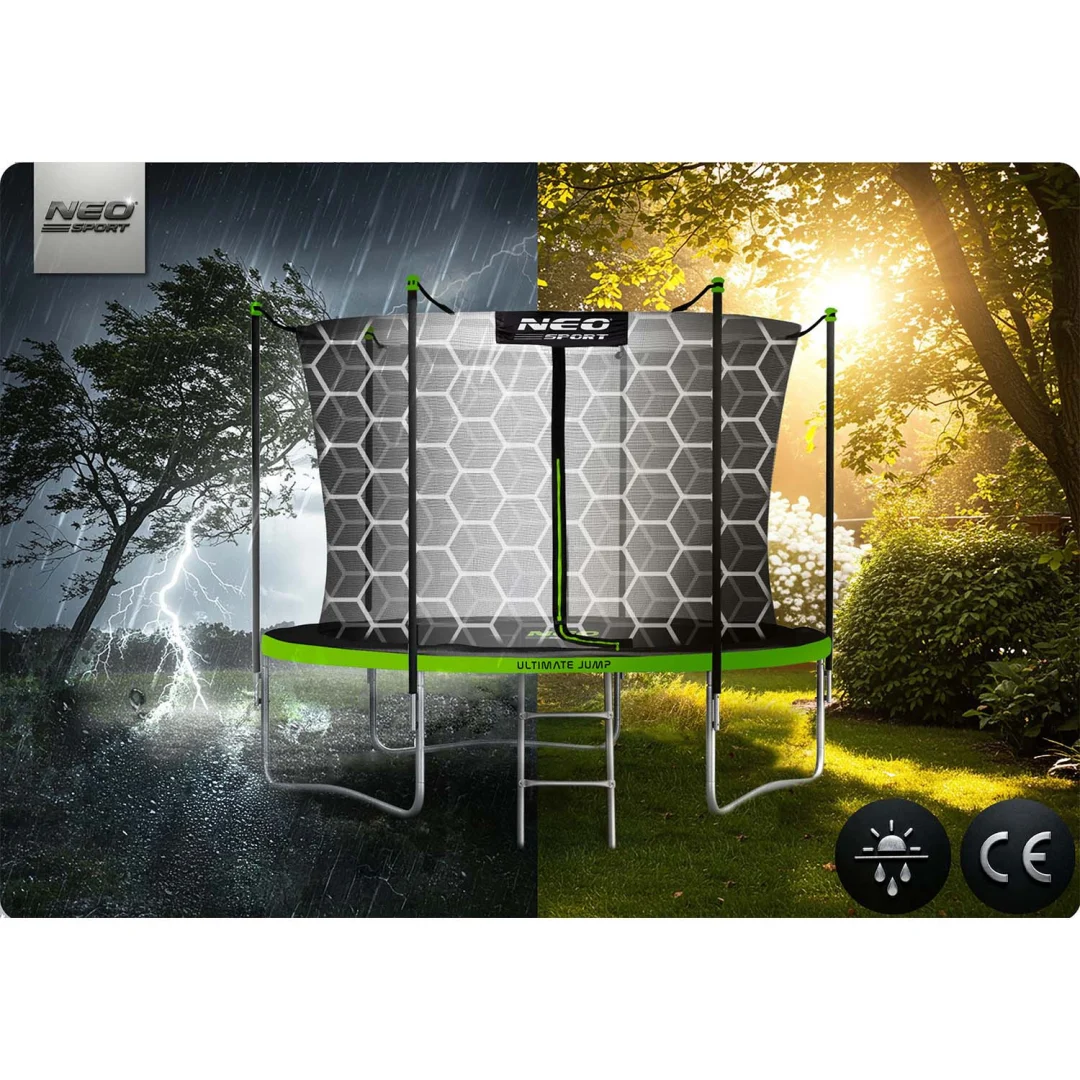 Vrtni trampolin Neo-Sport NS-06W231 183 cm, 6 ft, unutarnja mreža i ljestve_9
