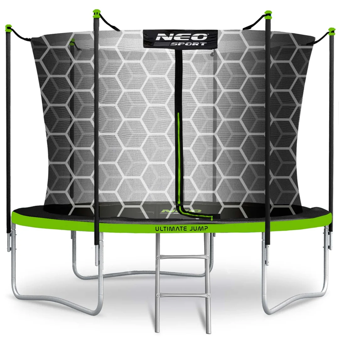 Vrtni trampolin Neo-Sport NS-08W231 252 cm, 8 ft, unutarnja mreža i ljestve_1
