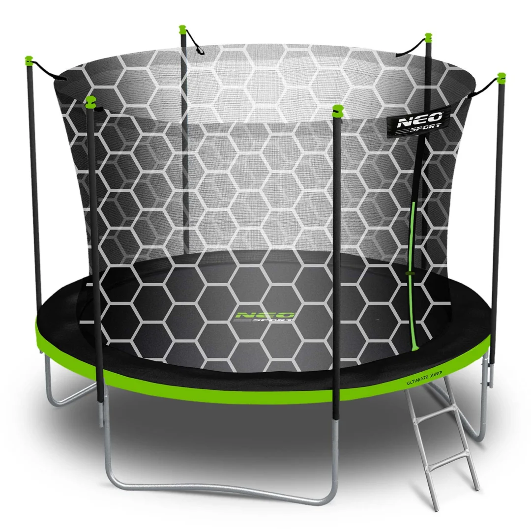 Vrtni trampolin Neo-Sport NS-08W231 252 cm, 8 ft, unutarnja mreža i ljestve_12