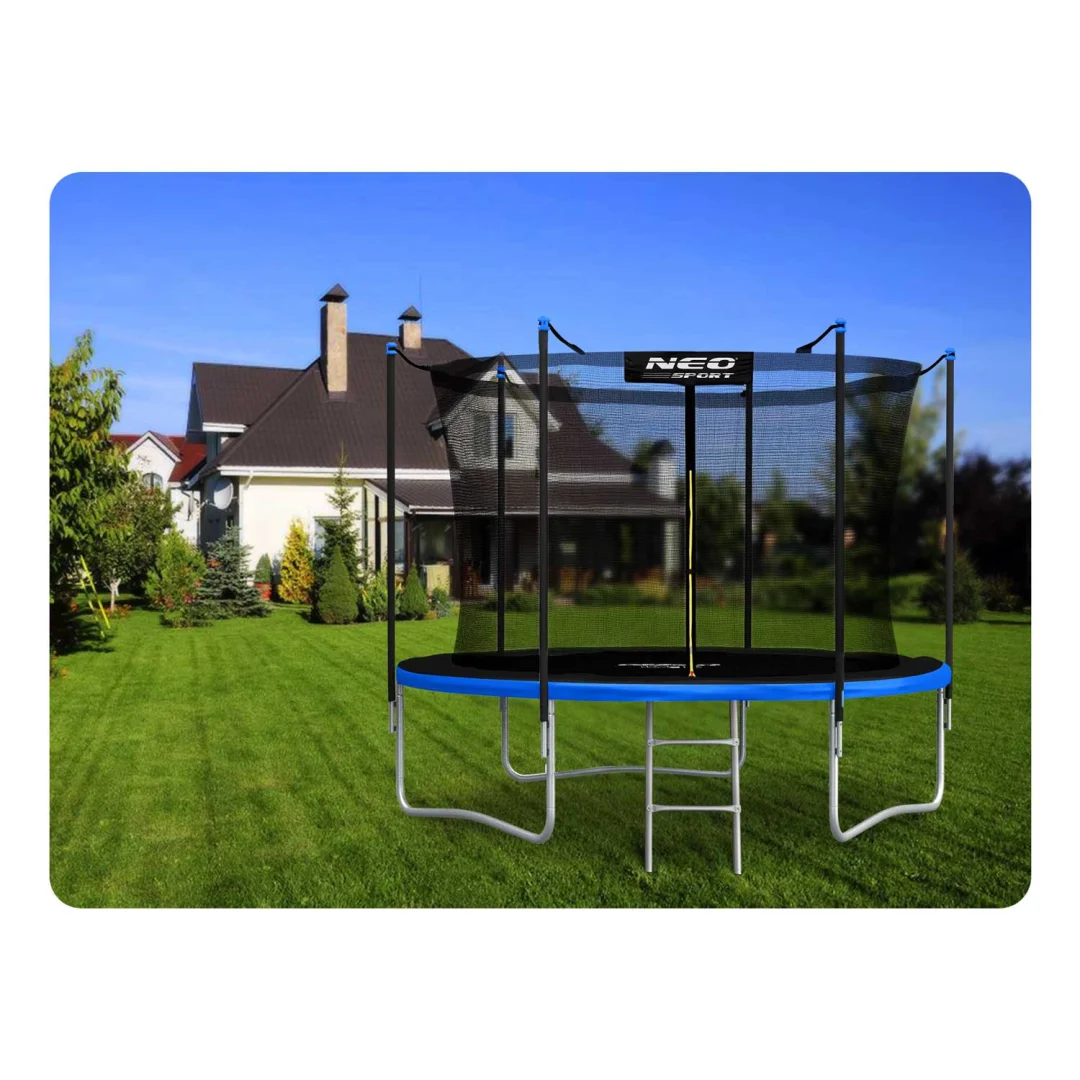 Vrtni trampolin Neo-Sport NS-08W241 252 cm, 8 ft, unutarnja mreža i ljestve_10