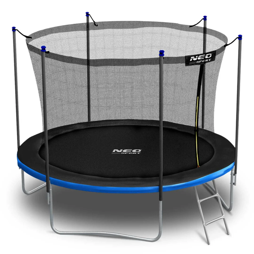 Vrtni trampolin Neo-Sport NS-08W241 252 cm, 8 ft, unutarnja mreža i ljestve_2