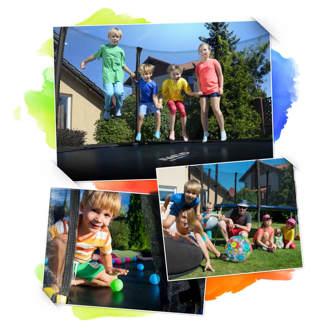 Vrtni trampolin Neo-Sport NS-08W241 252 cm, 8 ft, unutarnja mreža i ljestve_7
