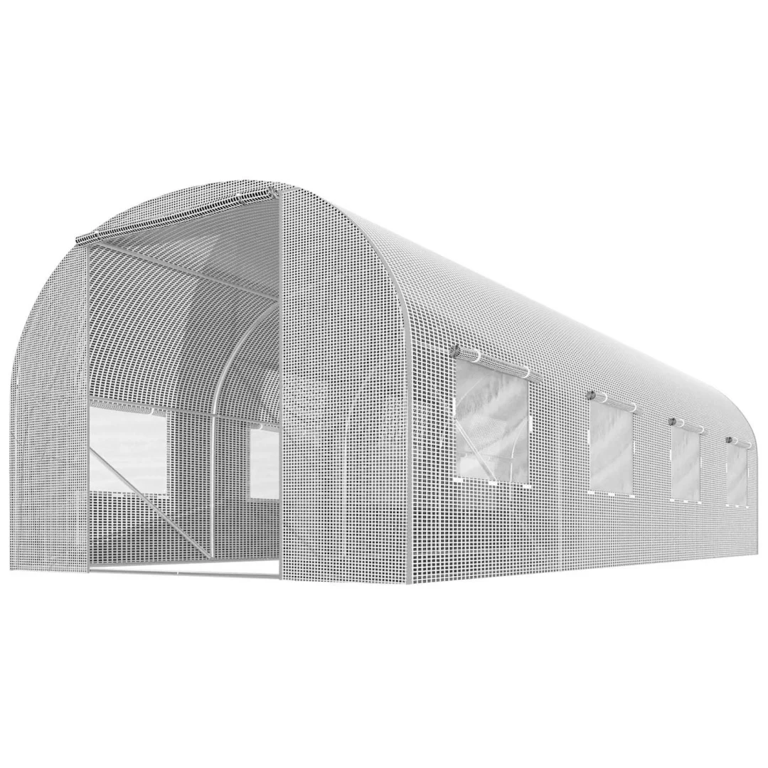 Vrtni tunel 2 x 4,5 m (9 m2) bijeli Plonos_2