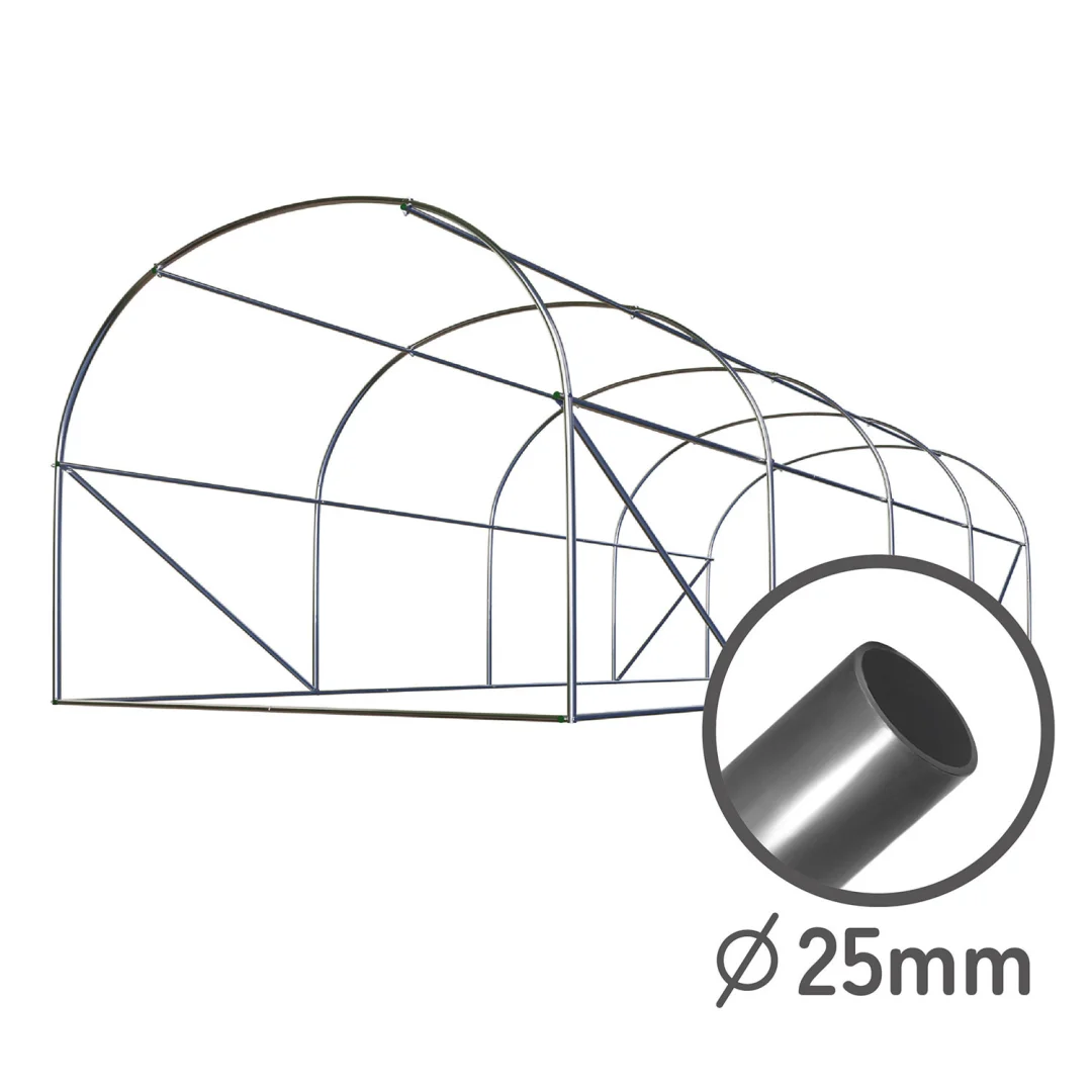 Vrtni tunel 3 x 6 m (18 m2) Plonos, zelena_3