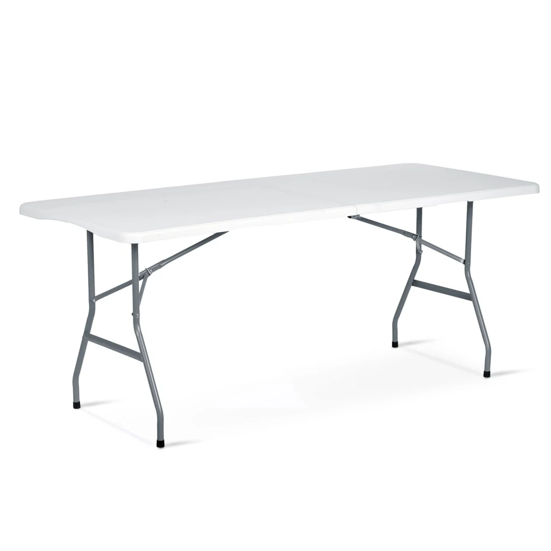 Vrtni ugostiteljski set Plonos, stol + 2 klupe, 180 cm, bijeli_2