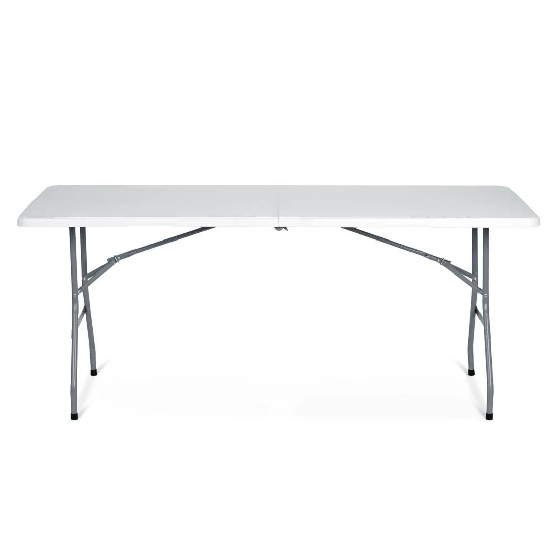 Vrtni ugostiteljski set Plonos, stol + 2 klupe, 180 cm, bijeli_4