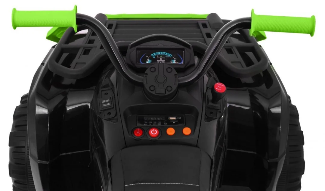 XL ATV 2.4GHz Quad na baterije za djecu crno-zeleni + daljinski upravljač + 4x4 pogon + nosač za_4