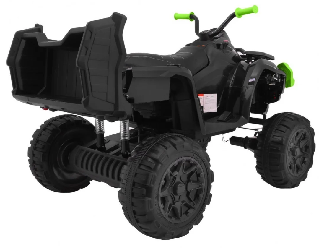 XL ATV 2.4GHz Quad na baterije za djecu crno-zeleni + daljinski upravljač + 4x4 pogon + nosač za_8