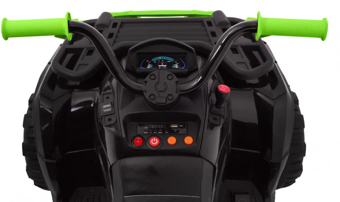 XL ATV Quad na baterije za djecu crno-zeleni + 4x4 pogon + nosač za prtljagu + spori start + EVA quad na akumulator_16