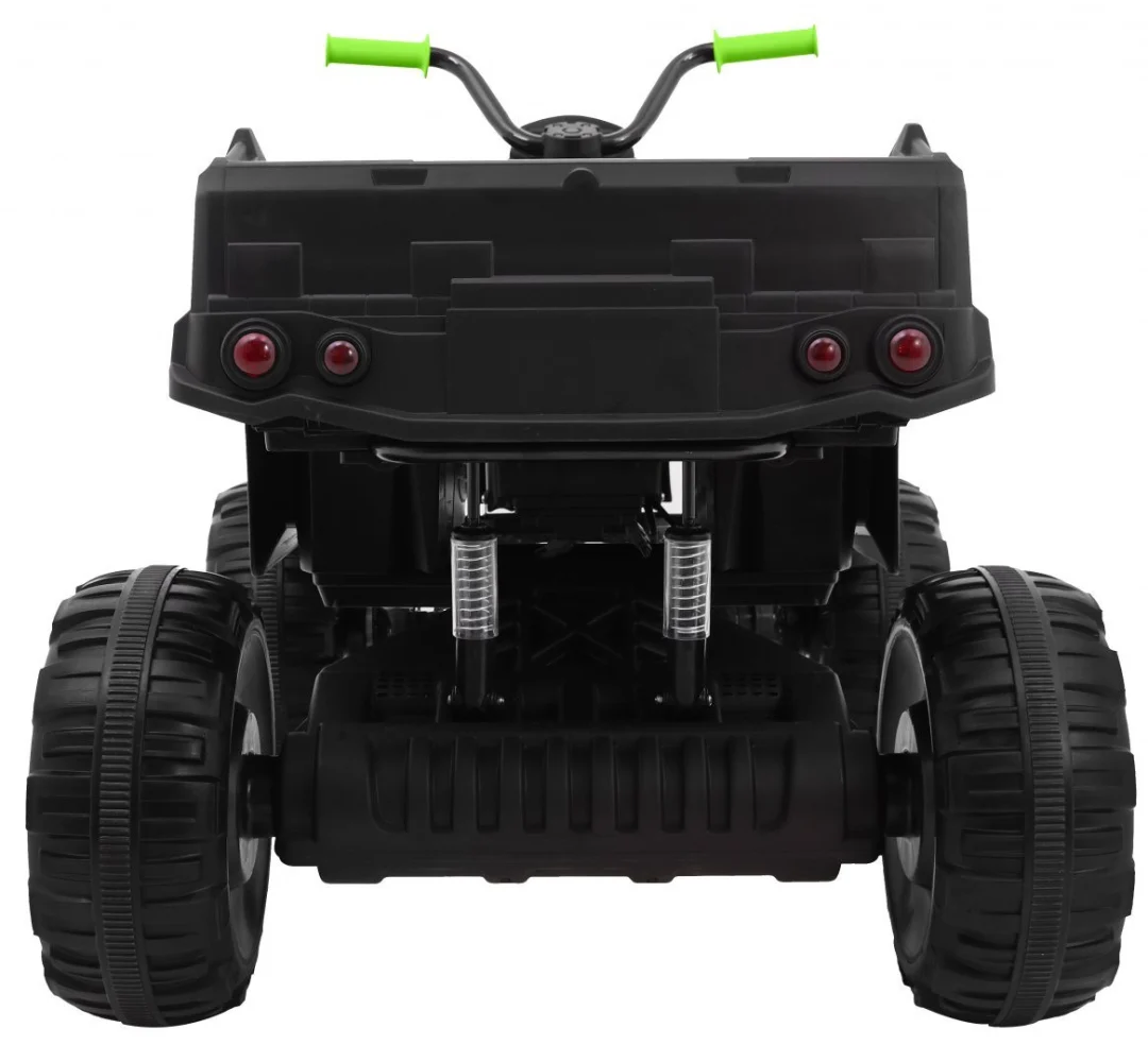 XL ATV Quad na baterije za djecu crno-zeleni + 4x4 pogon + nosač za prtljagu + spori start + EVA quad na akumulator_4