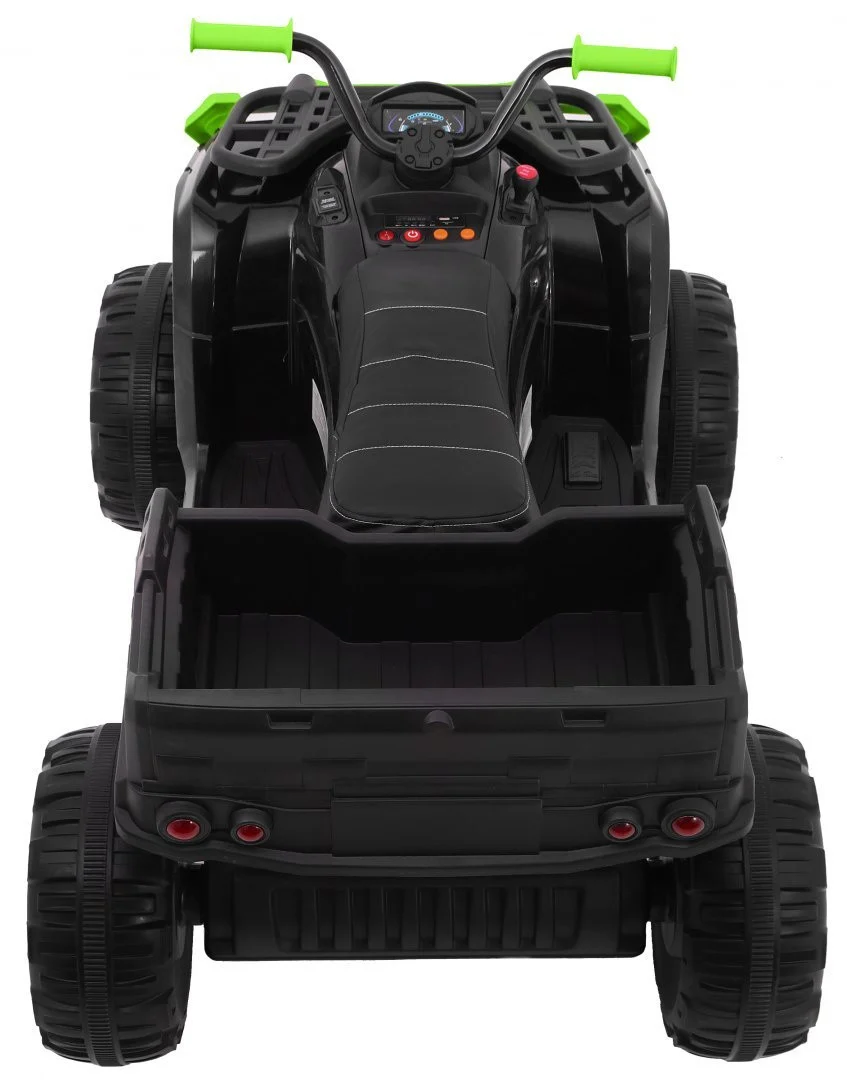 XL ATV Quad na baterije za djecu crno-zeleni + 4x4 pogon + nosač za prtljagu + spori start + EVA quad na akumulator_5
