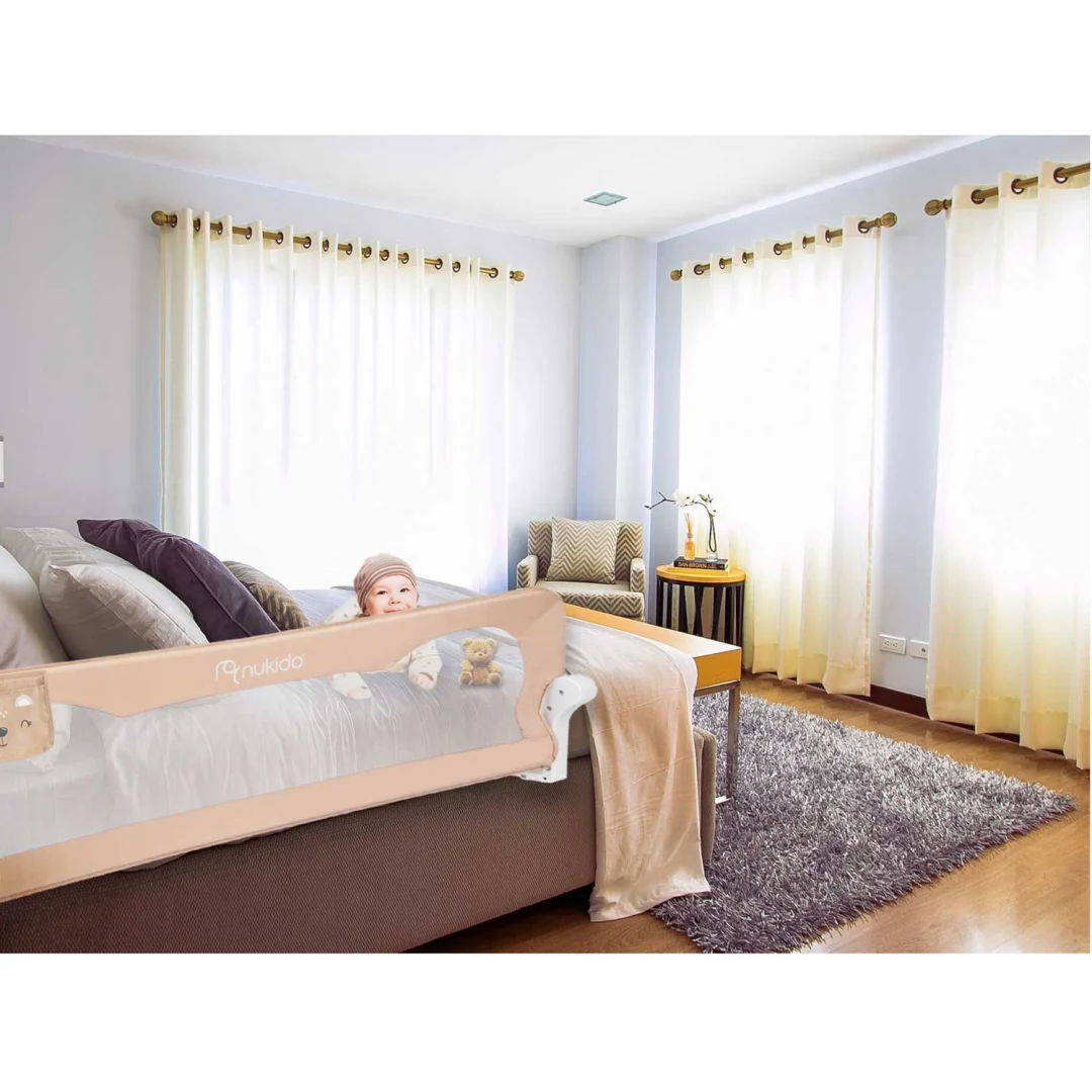 Zaštitna ograda za krevet 150 x 42 x 35 cm Nukido bež_10