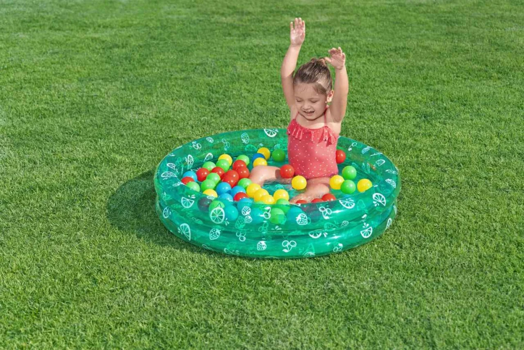 Zeleni bazen 91x20cm + BESTWAY loptice_8