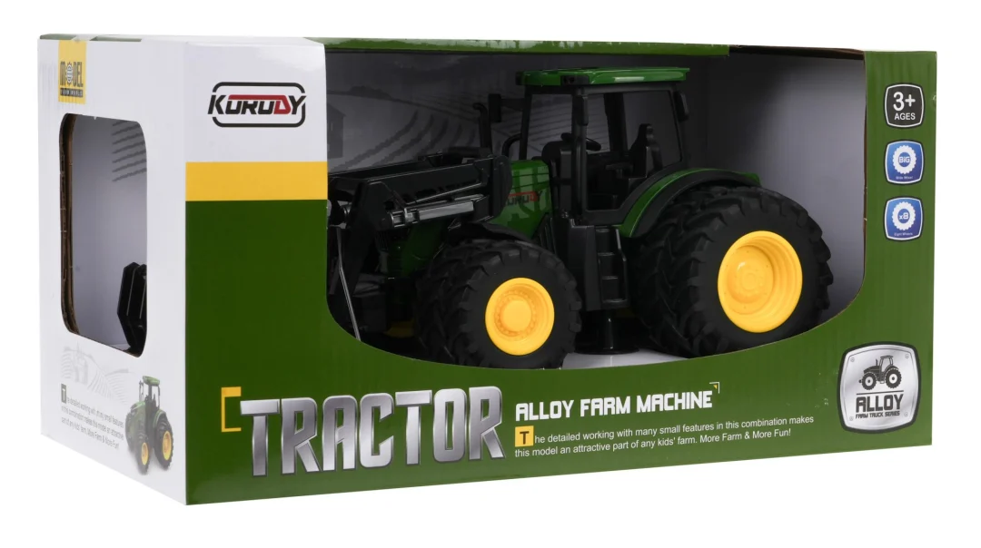Zeleni traktor 1:24 s hvataljkom 3+_6