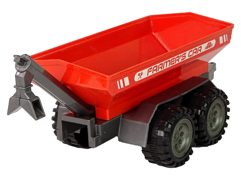 Zeleni traktor s crvenom prikolicom Fraktalni pogon_4