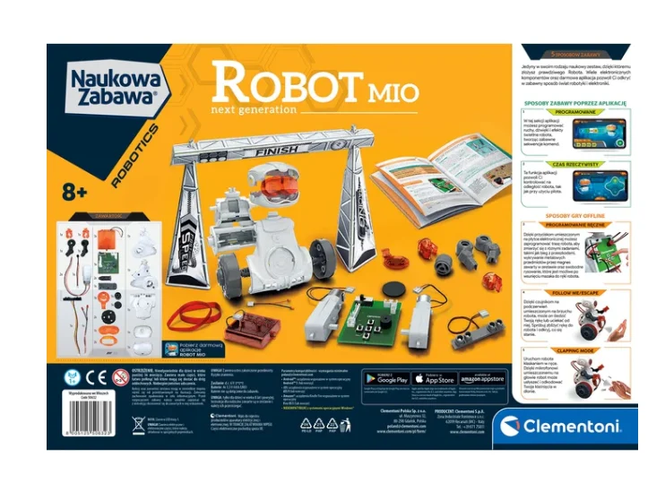 Znanstvena zabava Mio Robot: Nova generacija poljskog jezika Clementoni 50632_5
