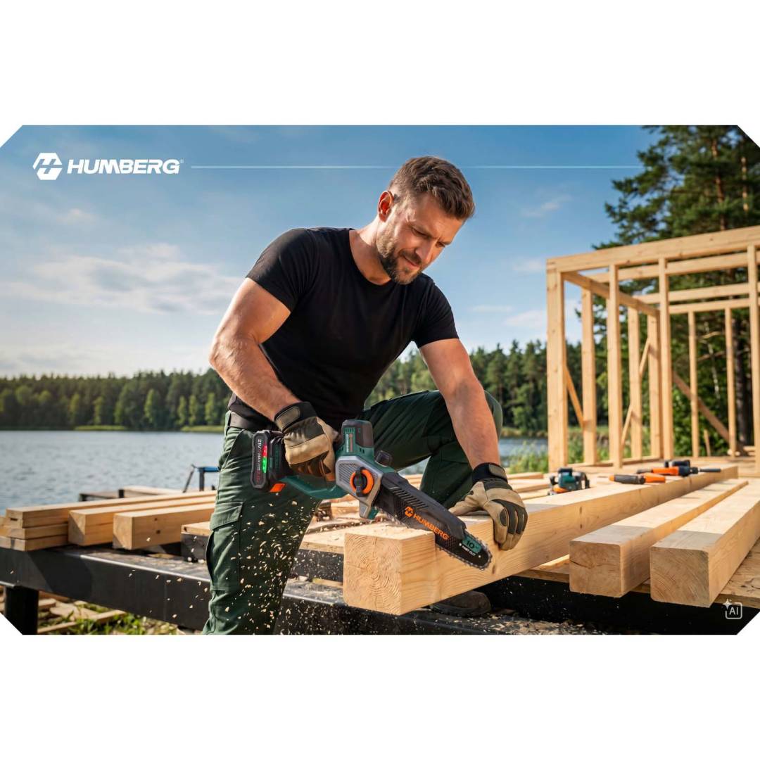 Akumulatorska lančana pila Humberg HM-437 s 2 baterije 21 V_12