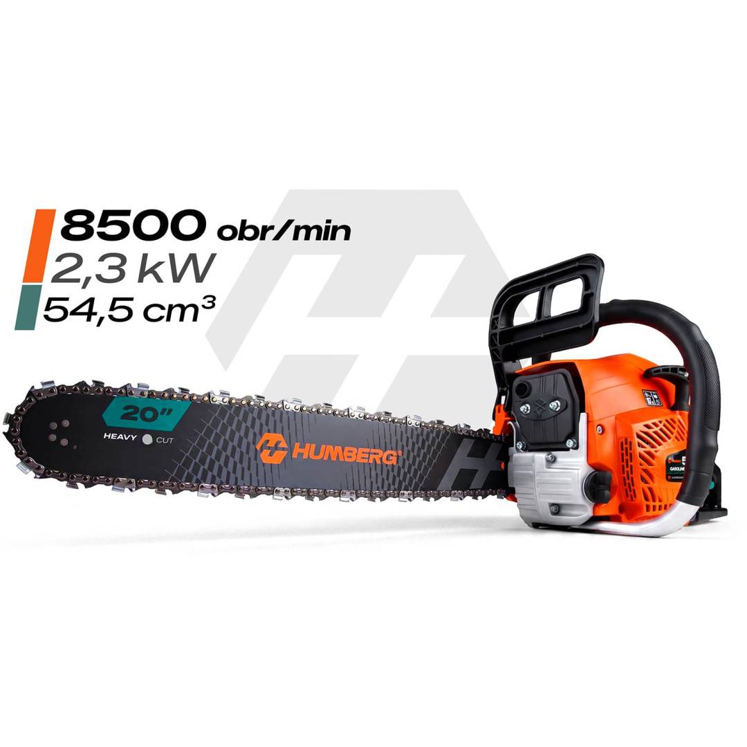 Benzinska lančana pila Humberg HM-660 58 cm³ s vodilicama 16 i 20 inča_2