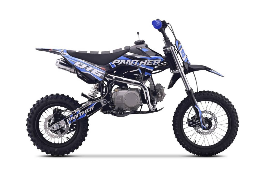 Benzinski motocikl PANTHER 110 cc plavi_3