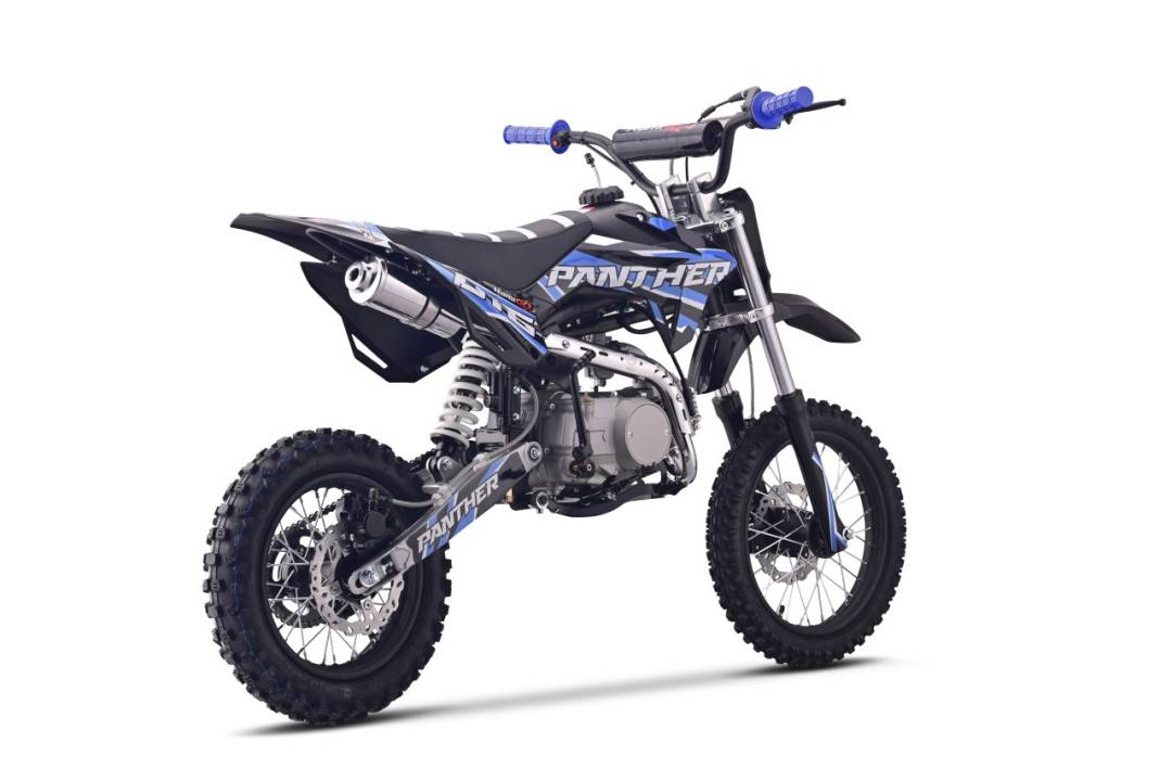 Benzinski motocikl PANTHER 110 cc plavi_6