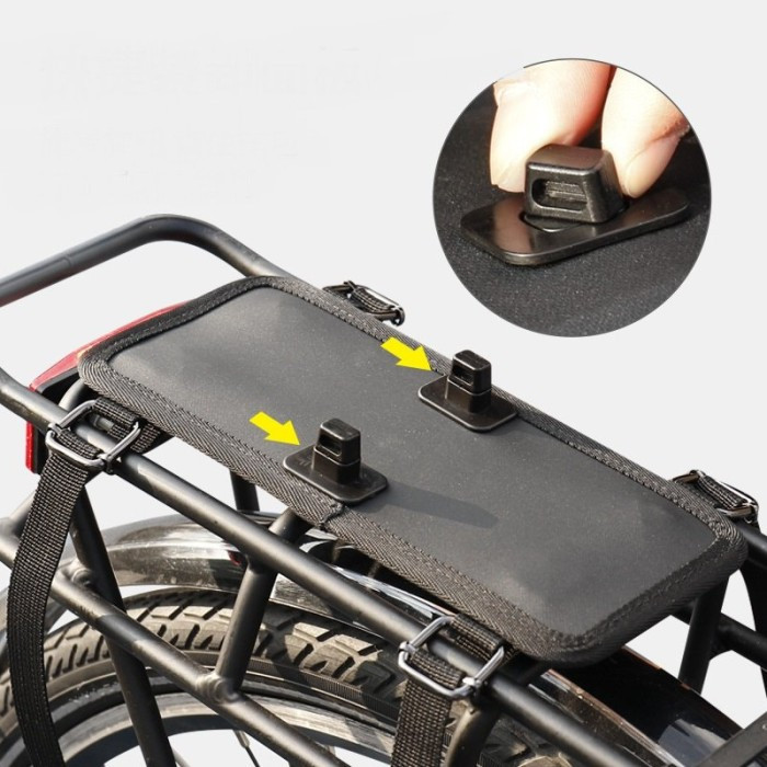 Biciklistička torba na prtljažnik bočna - Wheel-UP - dvostruka crna_7