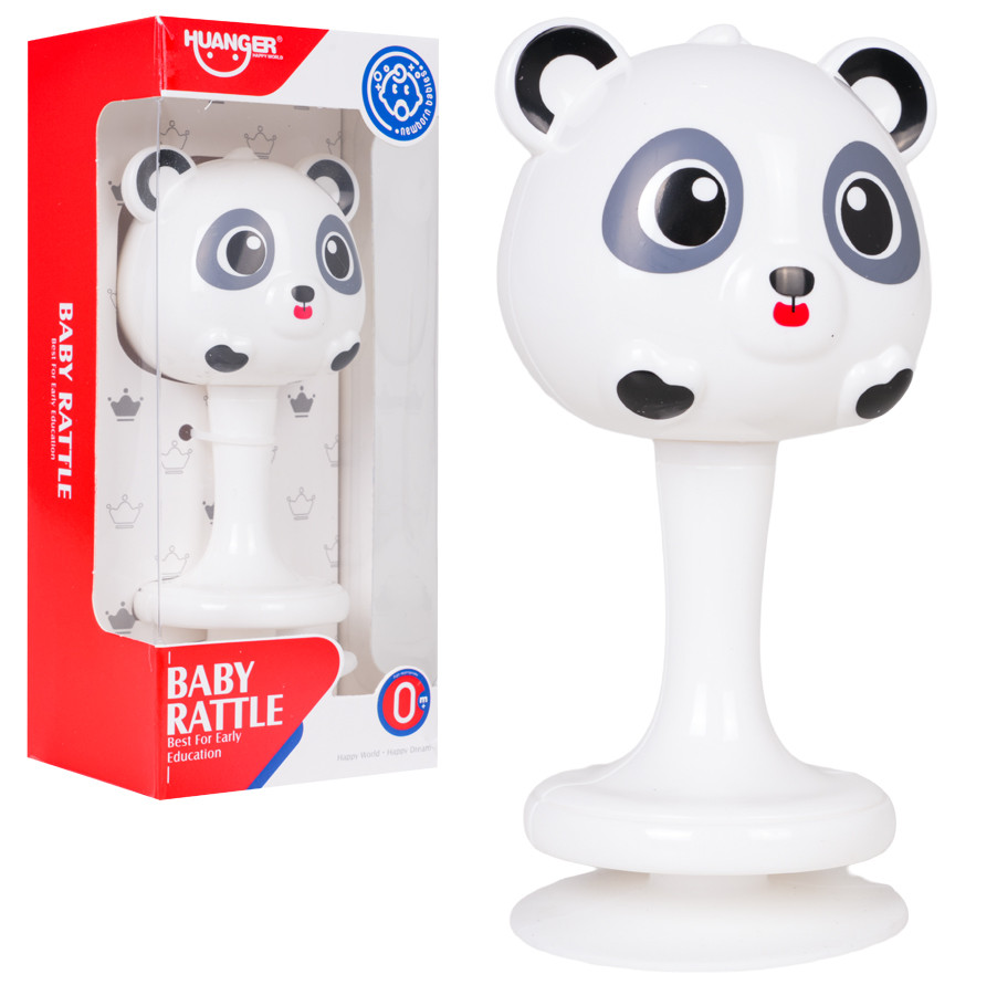 Crna zvečka Panda s vakuumskim prijanjanjem_1