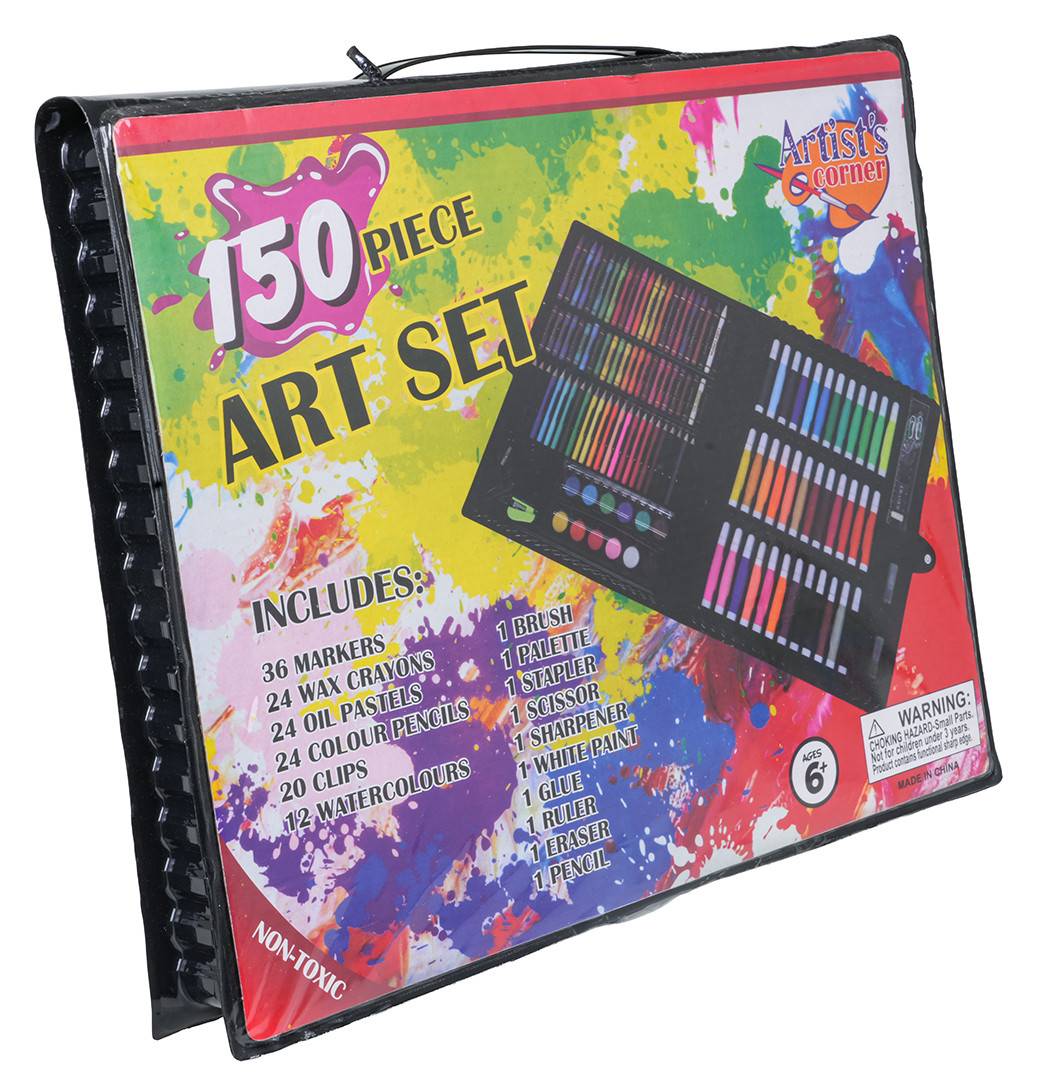 Crni kreativni set u kovčegu 150 dijelova_1