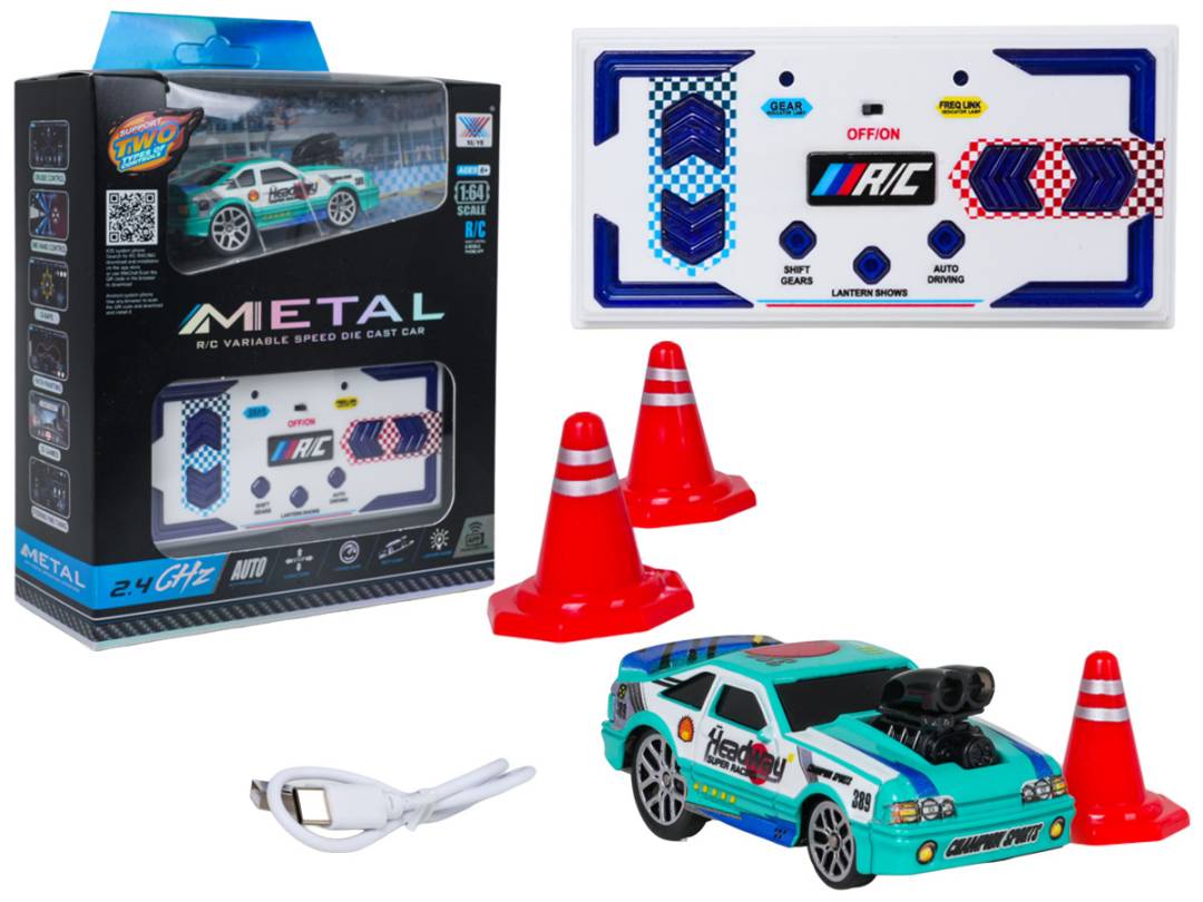 Crveni drift autić HEADWAY 1:64 s dodacima_1