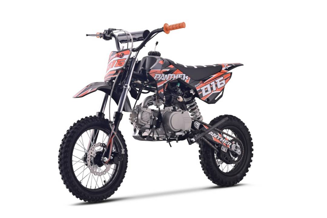Dječji motocikl na benzin PANTHER 110 cc narančasti_1