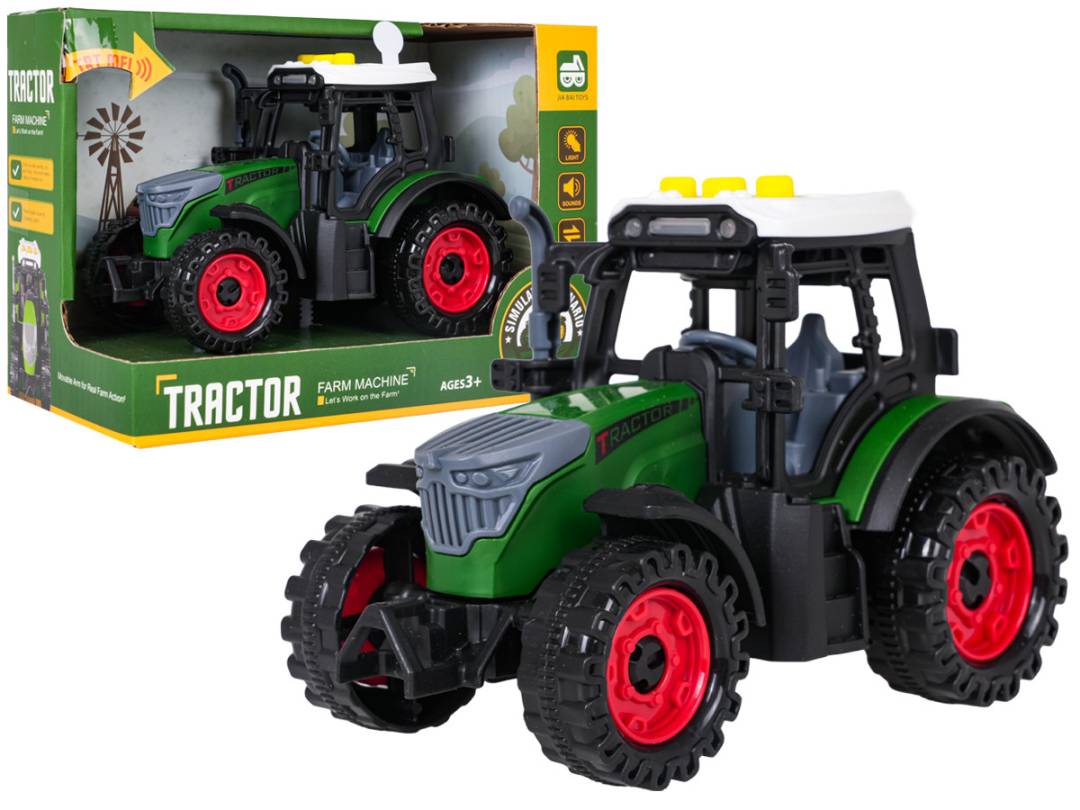 Dječji zeleni traktor sa svjetlom i zvukom_1