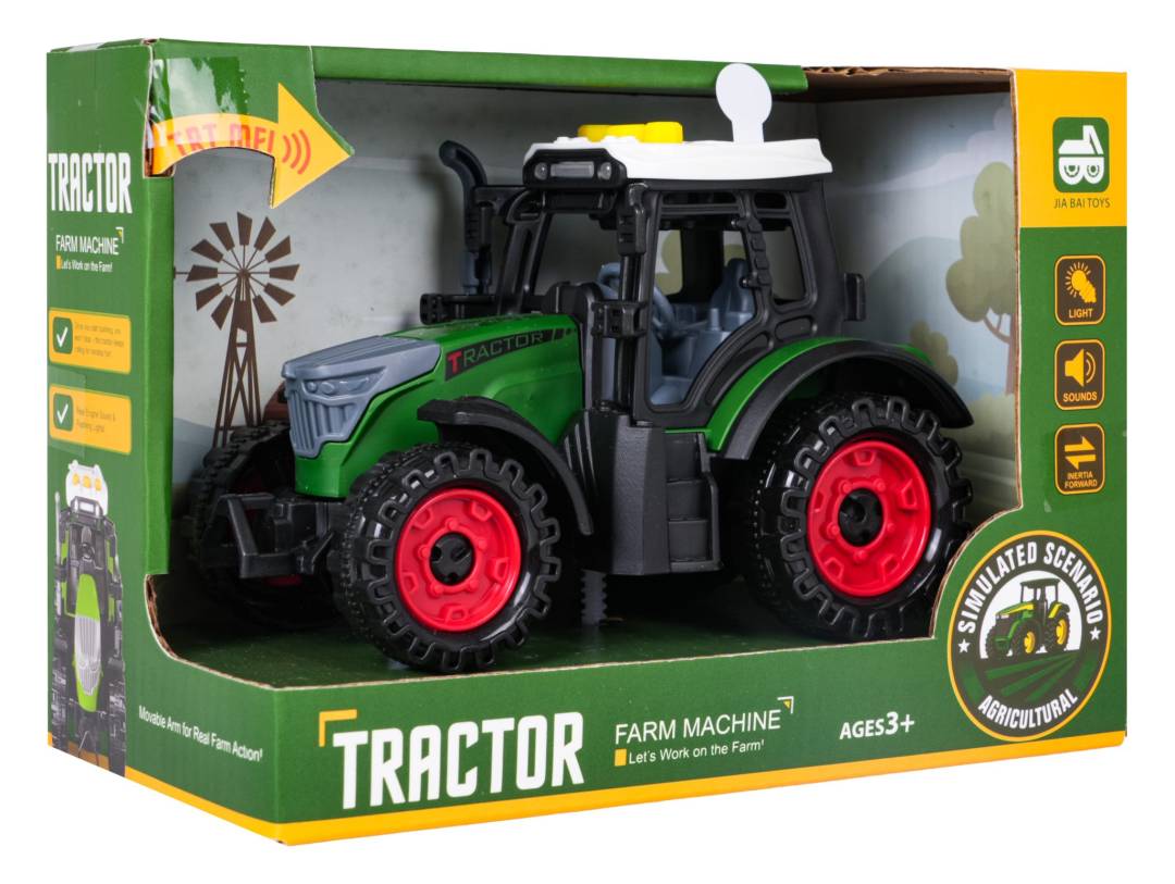 Dječji zeleni traktor sa svjetlom i zvukom_6