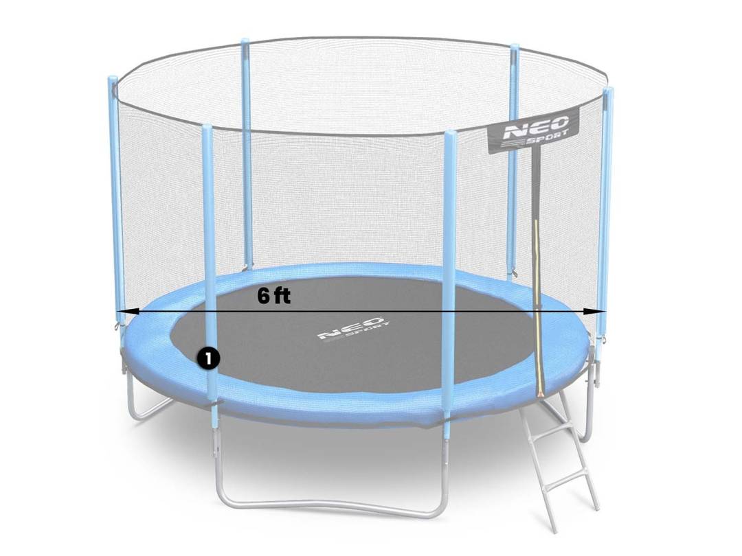 Donji stup za trampolin 183 cm Neo-Sport plavi_2