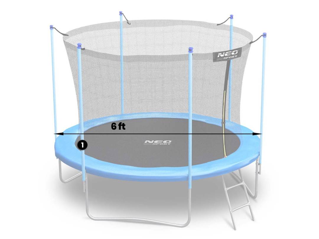 Donji stup za trampolin 183 cm Neo-Sport plavi_3