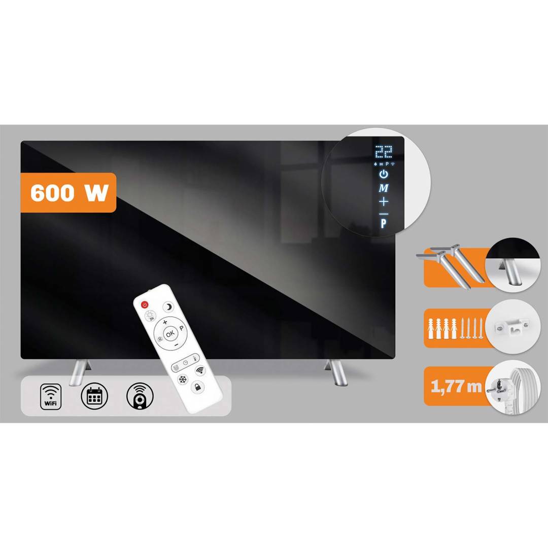 Infracrveni grijaći panel Berdsen BD-984 600 W s Wi-Fi upravljanjem_2