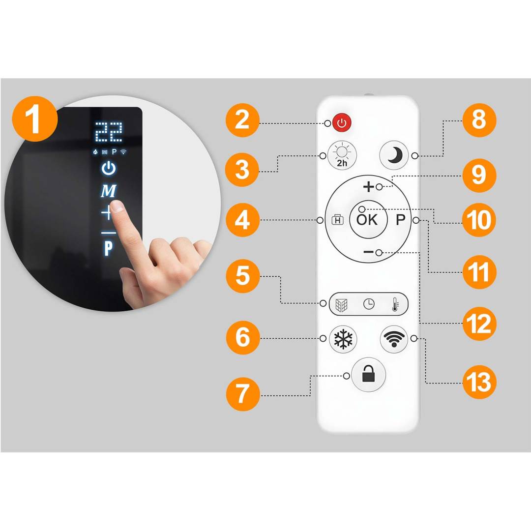 Infracrveni grijaći panel Berdsen BD-984 600 W s Wi-Fi upravljanjem_5