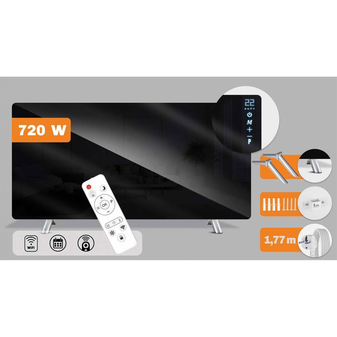 Infracrveni grijaći panel Berdsen BD-985 720 W s Wi-Fi upravljanjem_2