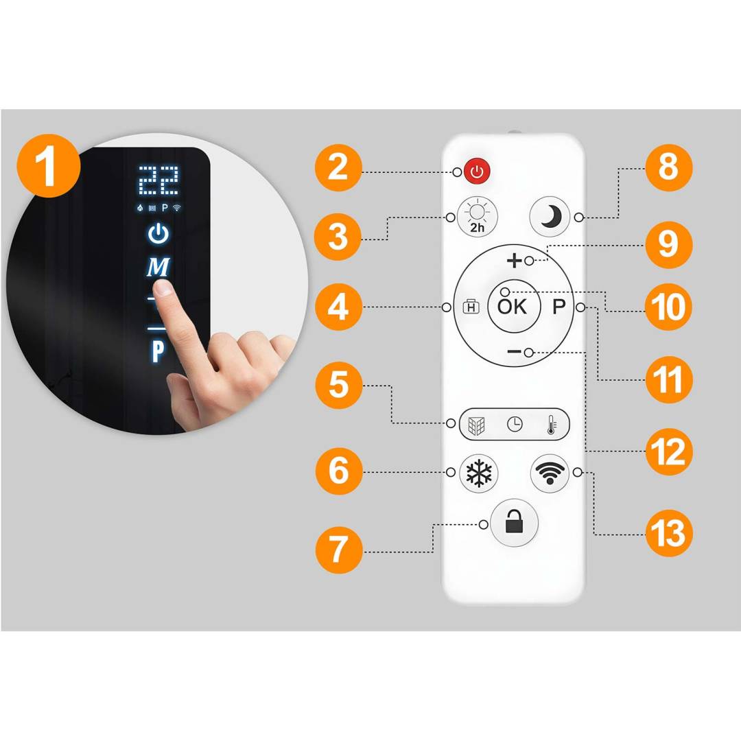 Infracrveni grijaći panel Berdsen BD-985 720 W s Wi-Fi upravljanjem_4