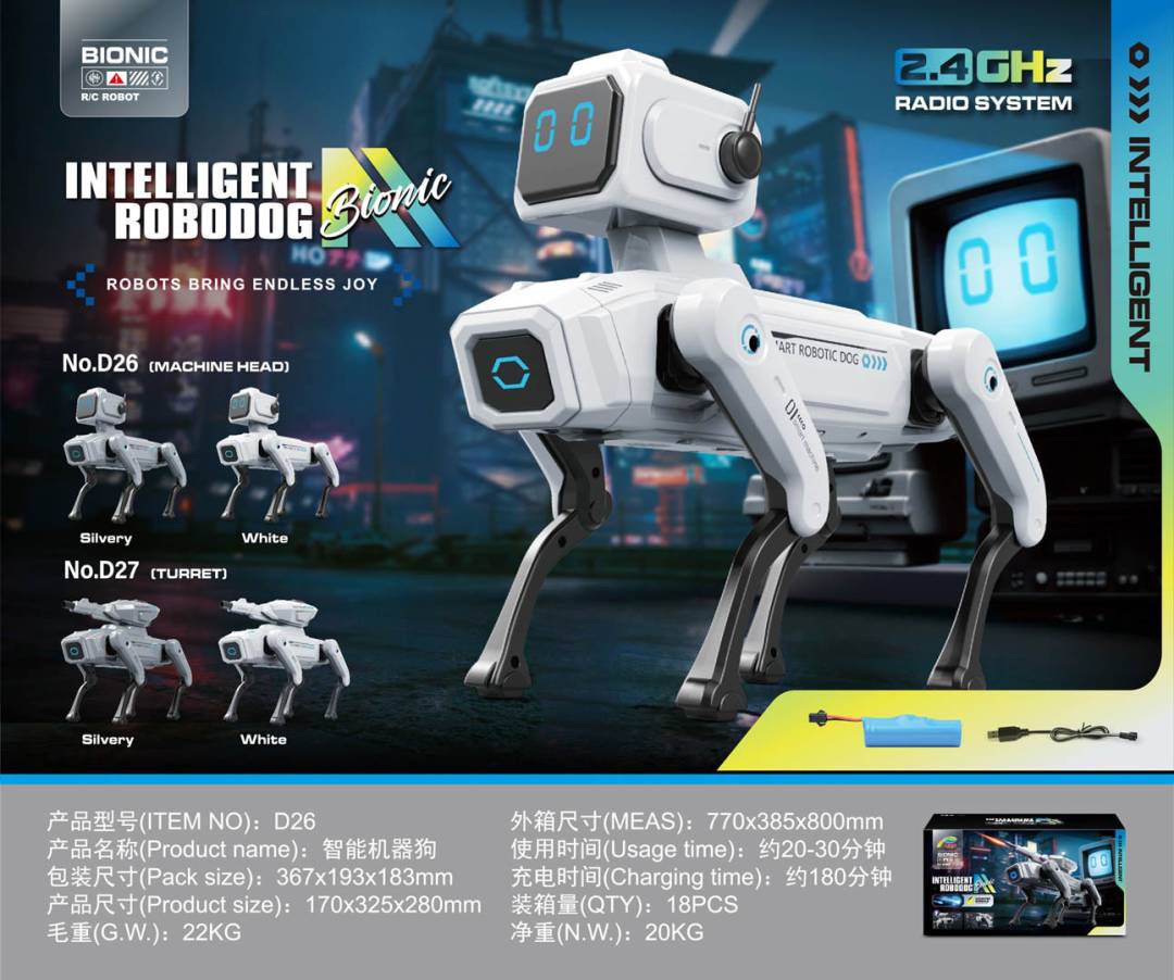 Inteligentni robotski pas bijeli_1