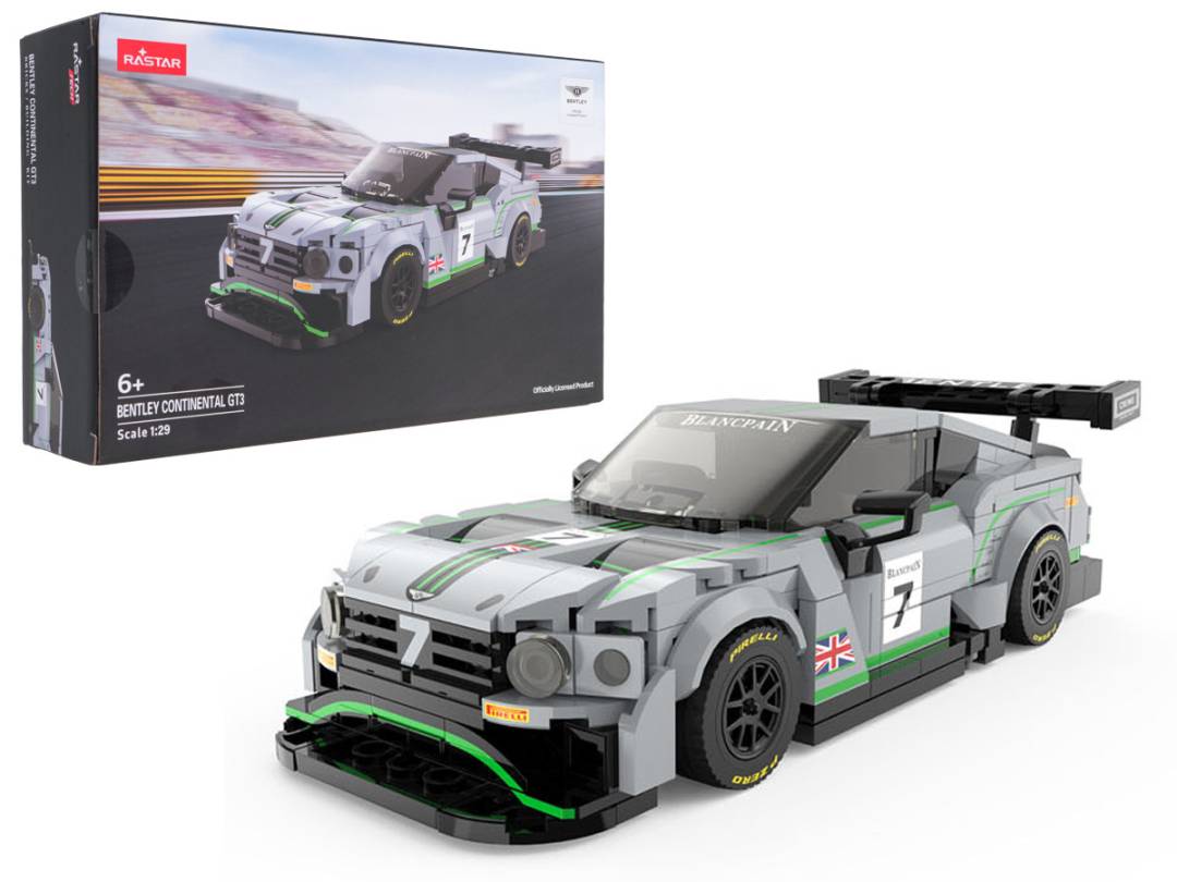 Kockice Bentley Continental GT3 1:29 sivi RASTAR_1