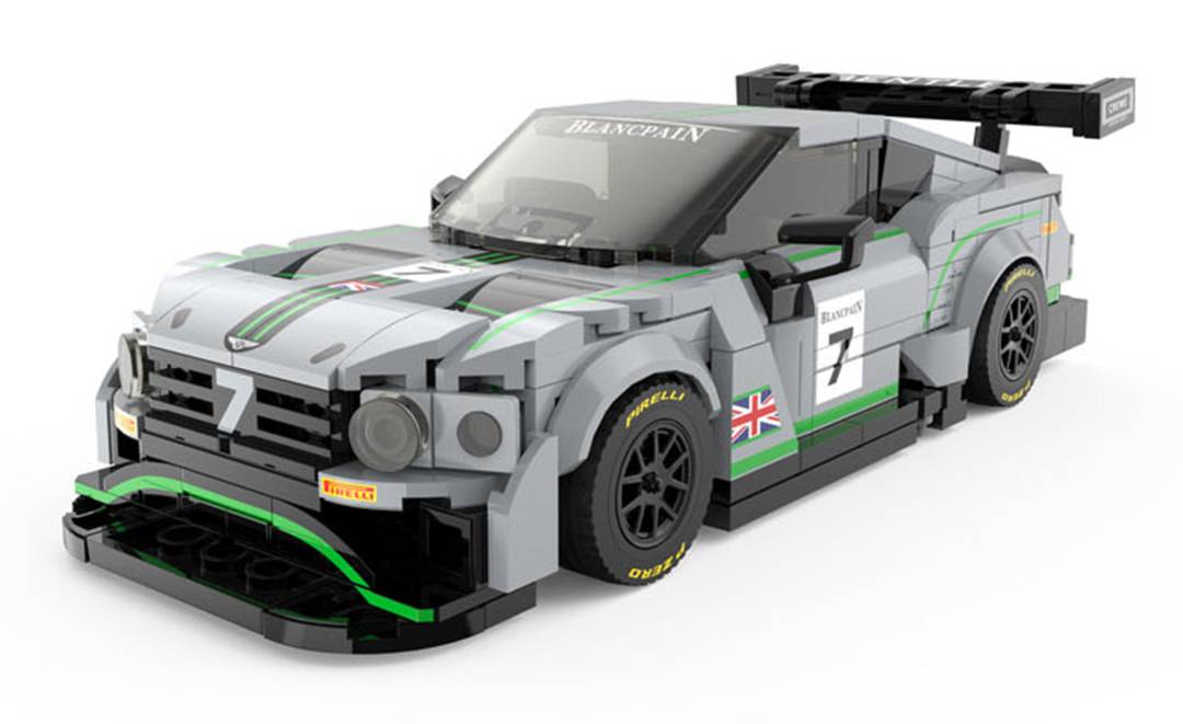 Kockice Bentley Continental GT3 1:29 sivi RASTAR_2