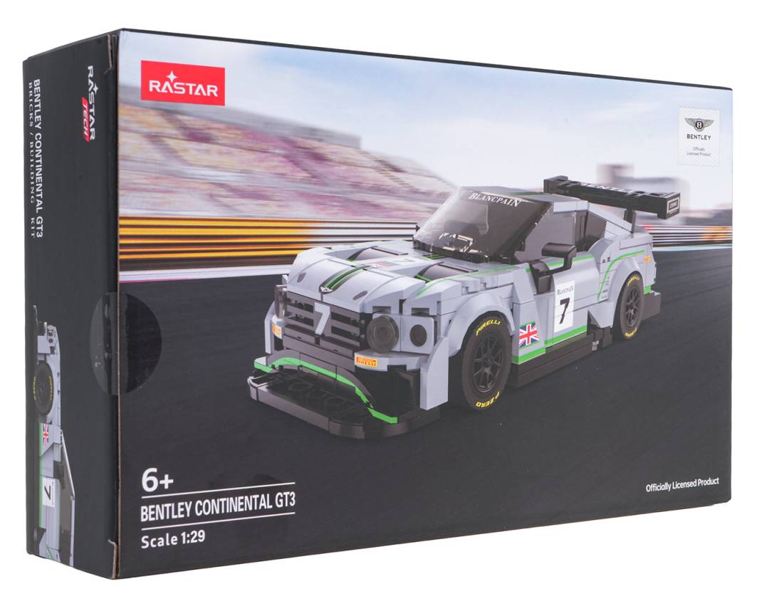 Kockice Bentley Continental GT3 1:29 sivi RASTAR_3