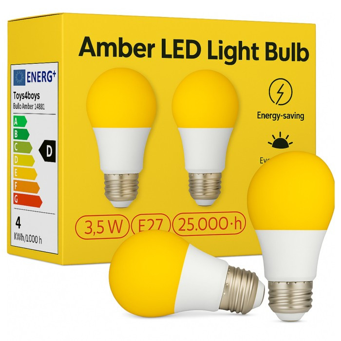 Komplet 2kom. žarulja Amber Red E27 3,5u_1
