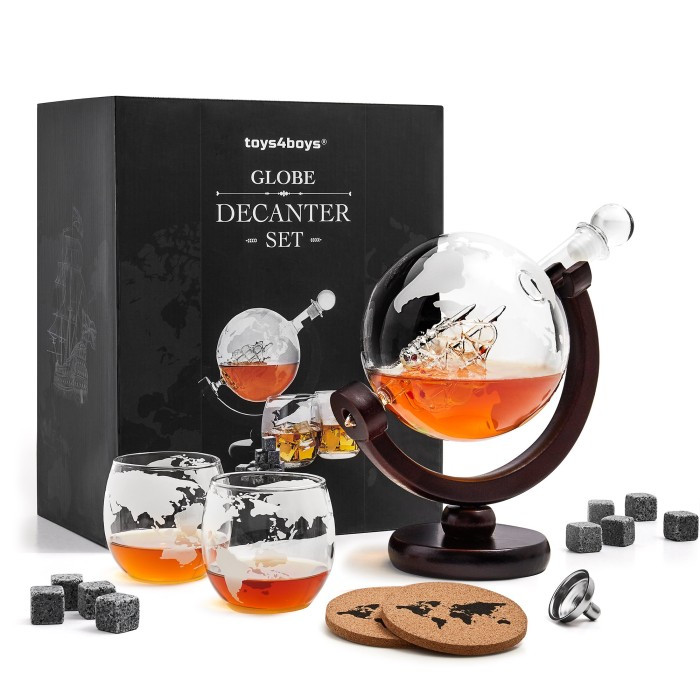 Komplet za Whisky globus Deluxe - karafa i čaše_1