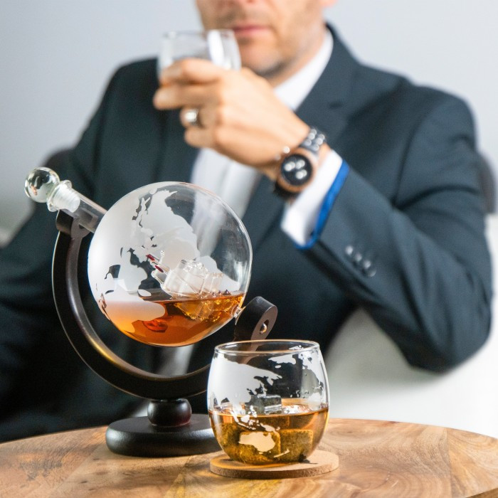 Komplet za Whisky globus Deluxe - karafa i čaše_3