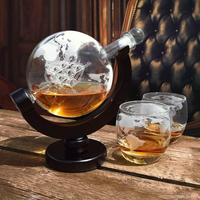 Komplet za Whisky globus Deluxe - karafa i čaše_4