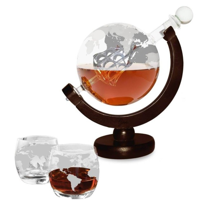 Komplet za Whisky globus Deluxe - karafa i čaše_5