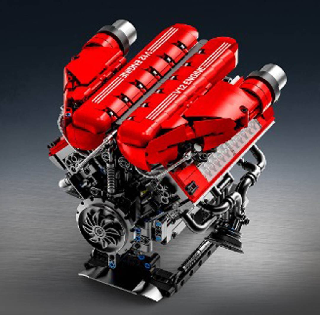 Konstrukcijske kocke Motor V12 1607 dijelova_1